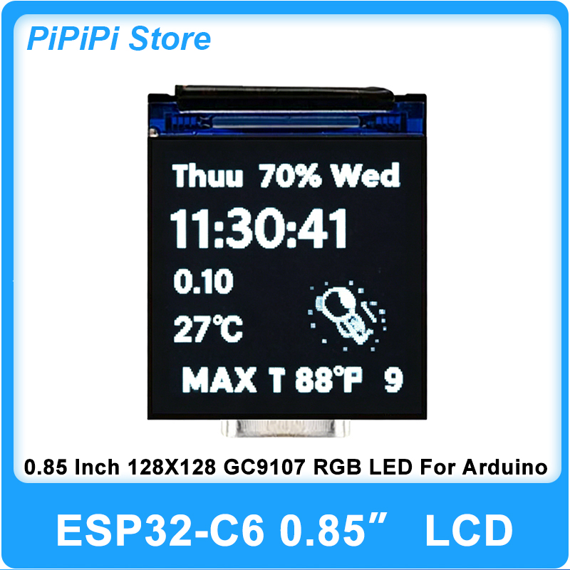Esp32 Wifi Bluetooth - ESP32 C6 0,85 Zoll 128X128 IPS