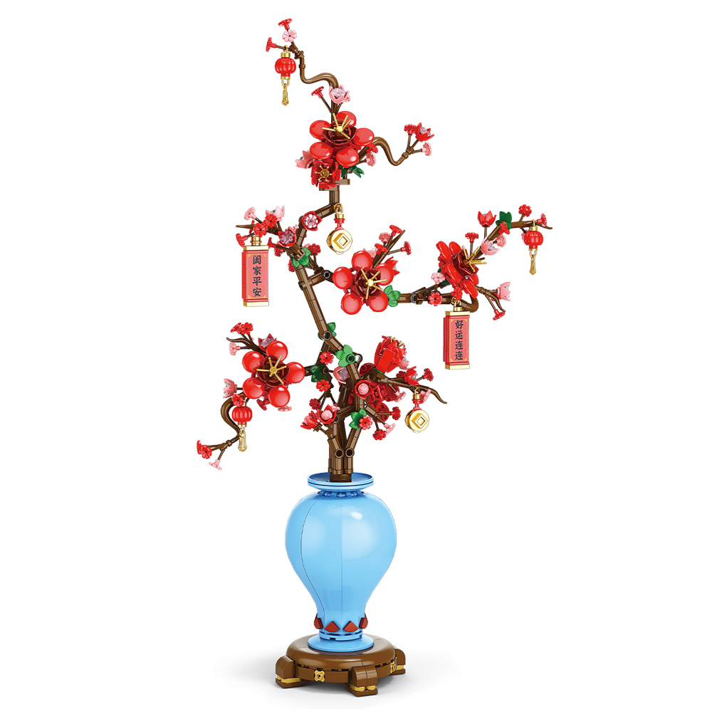 Diy Electronics For Adults - Stadt Kreativität Blumenstrauß Pflaumenblüte Bonsai Topfpflanze