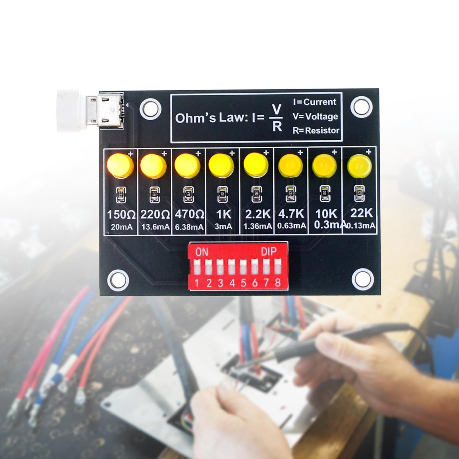 Diy Electronics Soldering Kit - DIY Lötpraxis-Set Ohmsches Gesetz Lernboard Metall