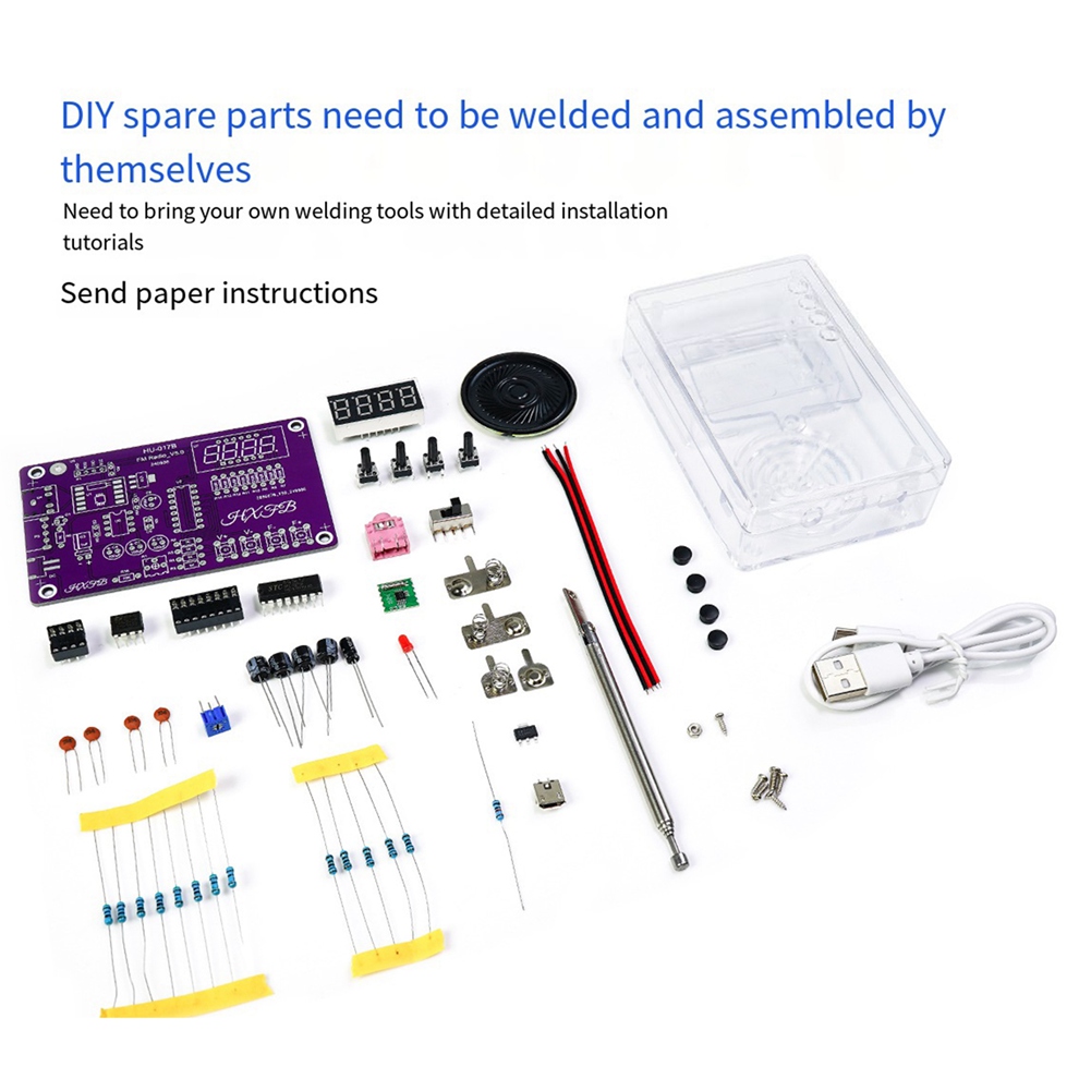 Diy Electronics Soldering Kit - A72Z Neuer HU-017B DIY FM-Radio-Bausatz mit