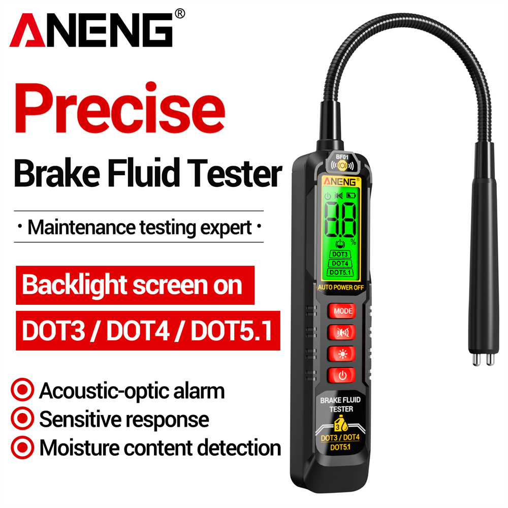 Multimeter Digital - Bremsflüssigkeitstester Universeller Ölqualitätsprüfer ANENG BF01 Digitales