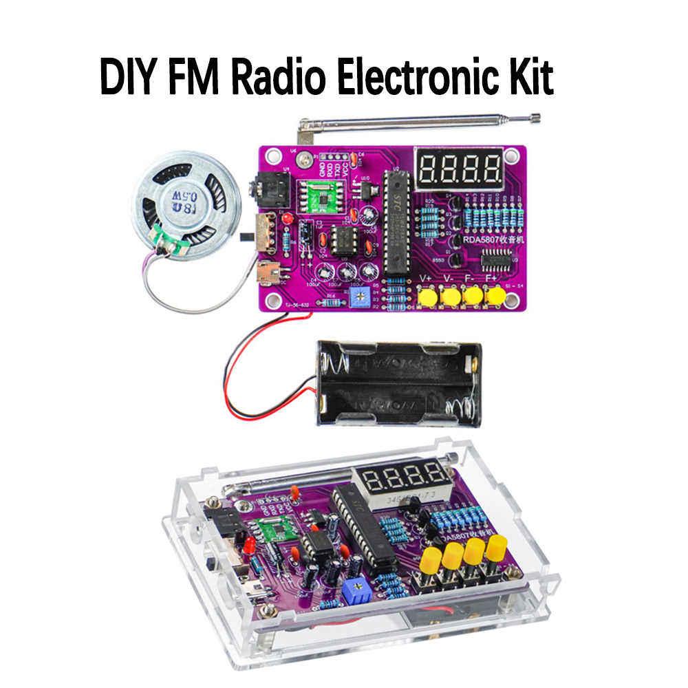 Diy Electronics Soldering Kit - DIY FM-Radio Elektronik-Bausatz 87-108MHz Einstellbare Frequenz