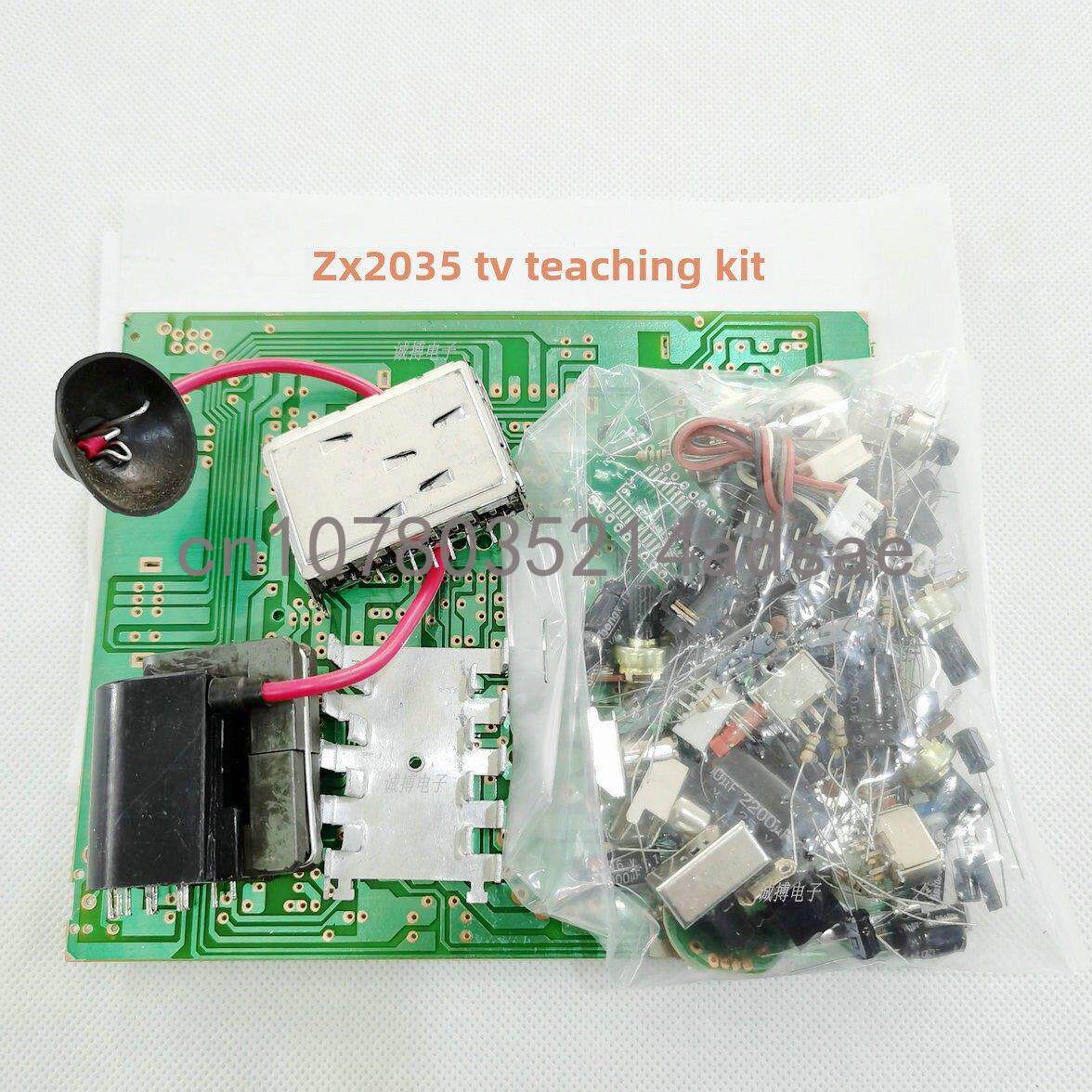 Diy Electronics Soldering Kit - 5,5 Zoll Schwarz-Weiß-TV-Mainboard-Kit / Teile, Elektronisches