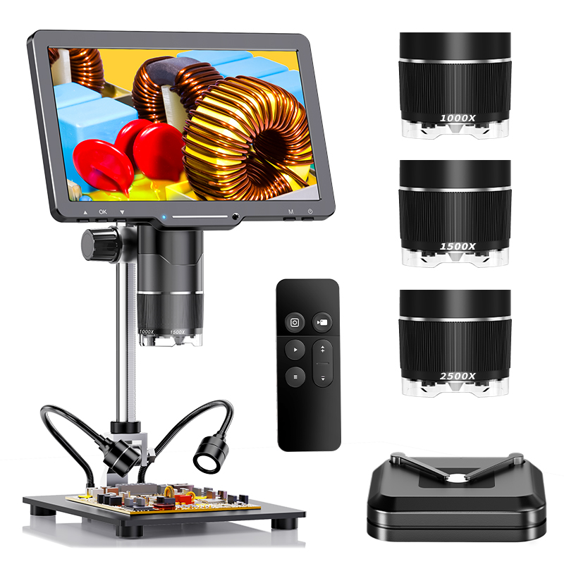 Diy Microscope For Electronics Repair - 2500X HDMI Digitalmikroskop 3 Objektiv 2K