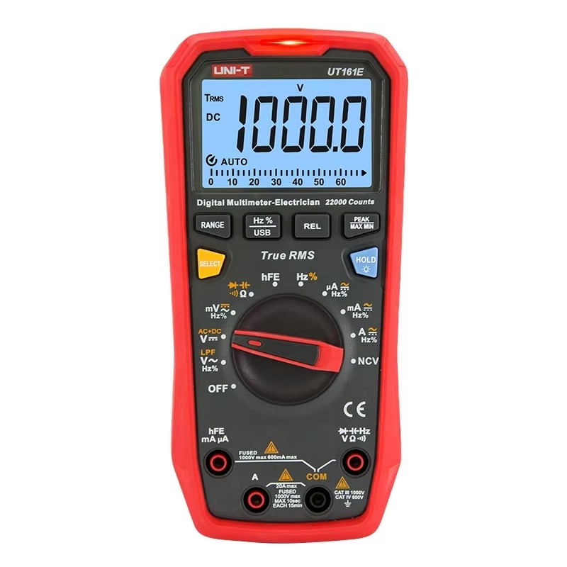 Multimeter Digital - UT161E 1000V 22000 Zählungen Digital-Multimeter Professioneller