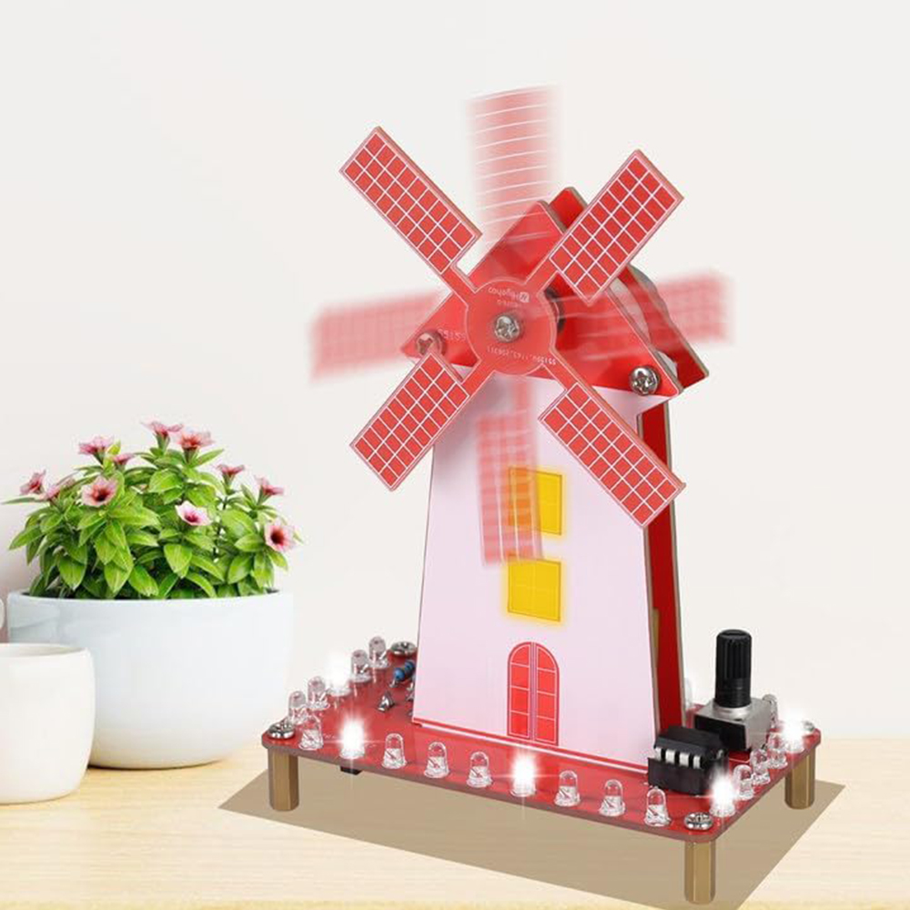 Diy Electronics Projects For Beginners - DIY elektronisches Windmühlen-Set, Lötübungsprojekt mit LED-Blinklicht,