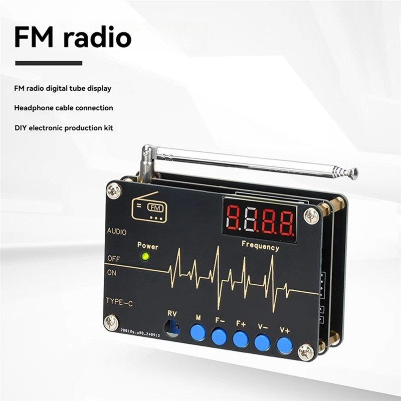Diy Electronics Soldering Kit - A73E-RDA5807M FM Radio DIY Kit 87-108Mhz