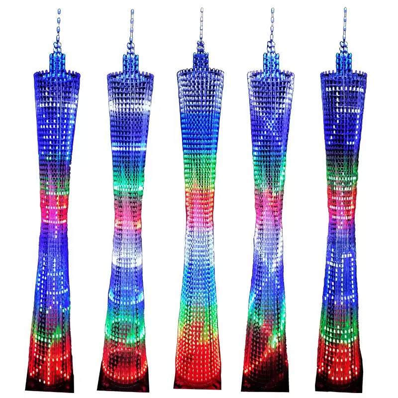 Diy Electronics Soldering Kit - 64-Schichten Canton Tower DIY Elektronik-Bausatz LED