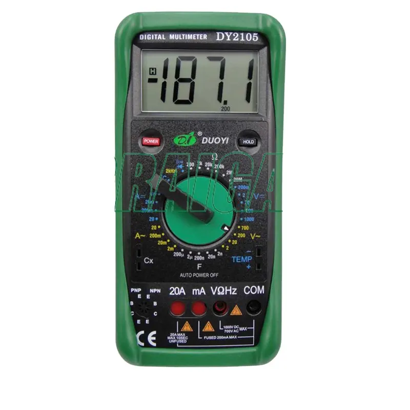 Multimeter Digital - Digitalmultimeter DY2105 mit mechanischem Schutzmechanismus zur