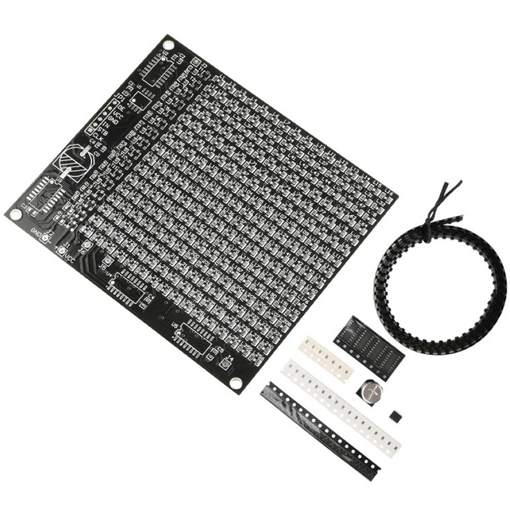 Diy Electronics Soldering Kit - 64/256 LED SMD Dot Matrix Werbung