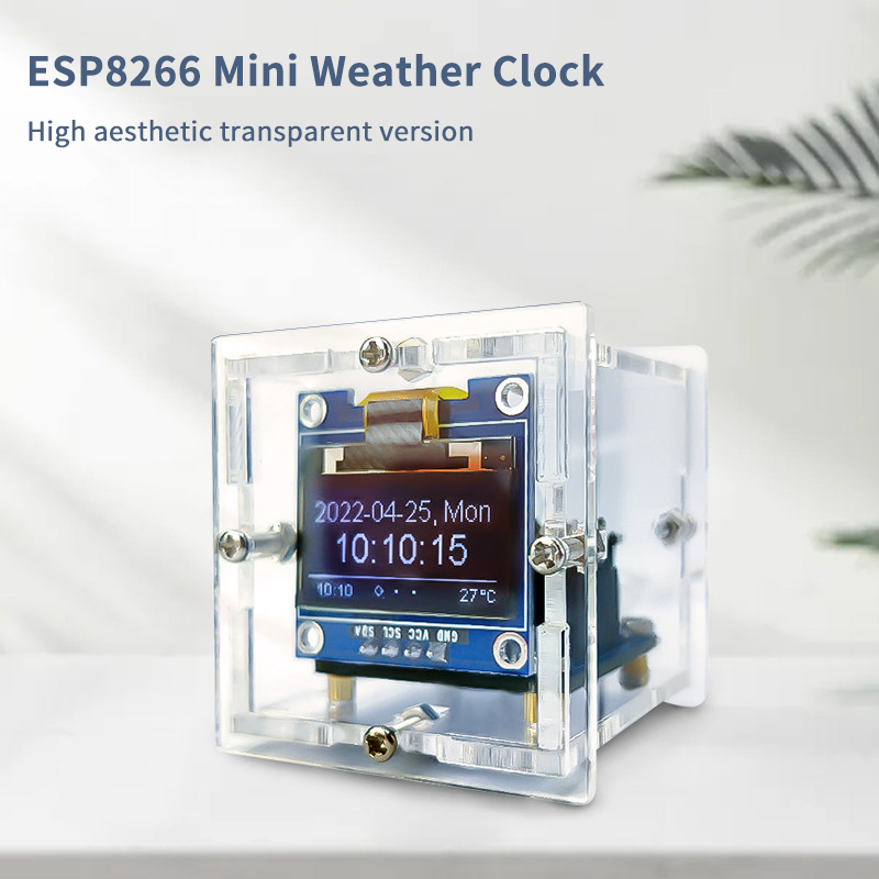ESP8266 Mini-Wetteruhr-Bausatz – Diy Electronics Soldering Kit Bewertung und Preis