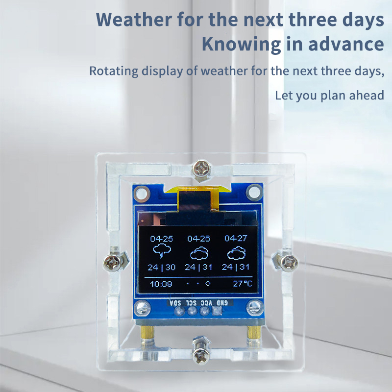 ESP8266 Mini-Wetteruhr-Bausatz – Diy Electronics Soldering Kit Bewertung und Preis