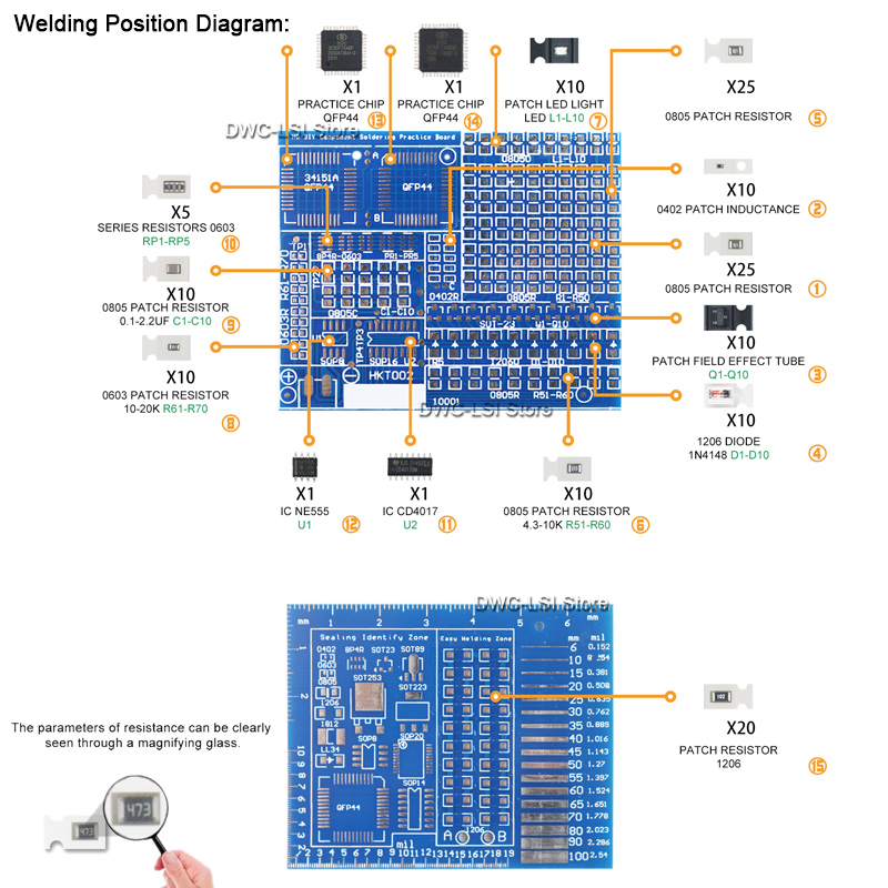 SMD Advanced Full Patch Weldin – Pcb Etching Kit Bewertung und Preis