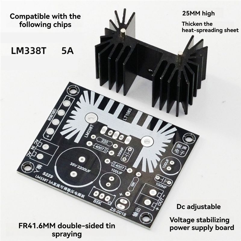 LM338 5A Ausgangsverstellbares – Diy Electronics Supplies Bewertung und Preis