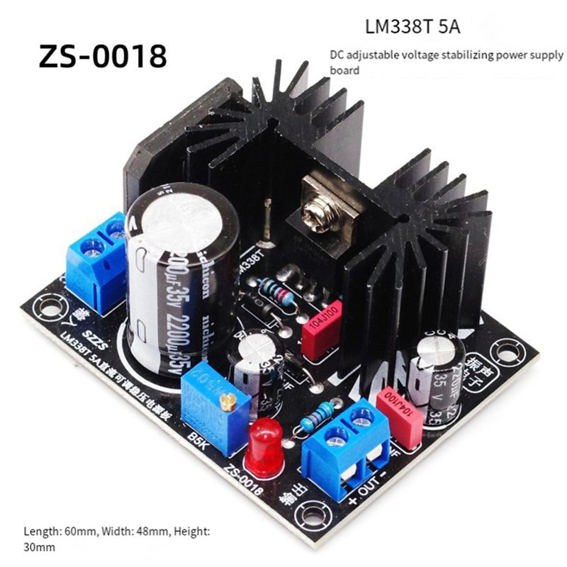 LM338 5A Ausgangsverstellbares – Diy Electronics Supplies Bewertung und Preis