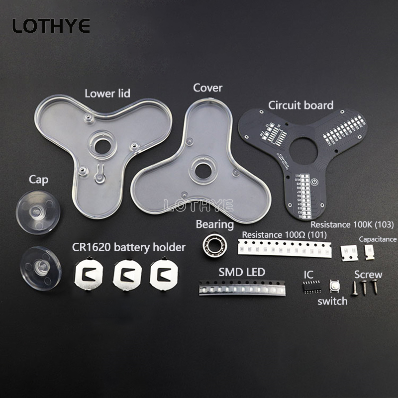 LED Fidget Spinner Herstellung – Diy Electronics Soldering Kit Bewertung und Preis