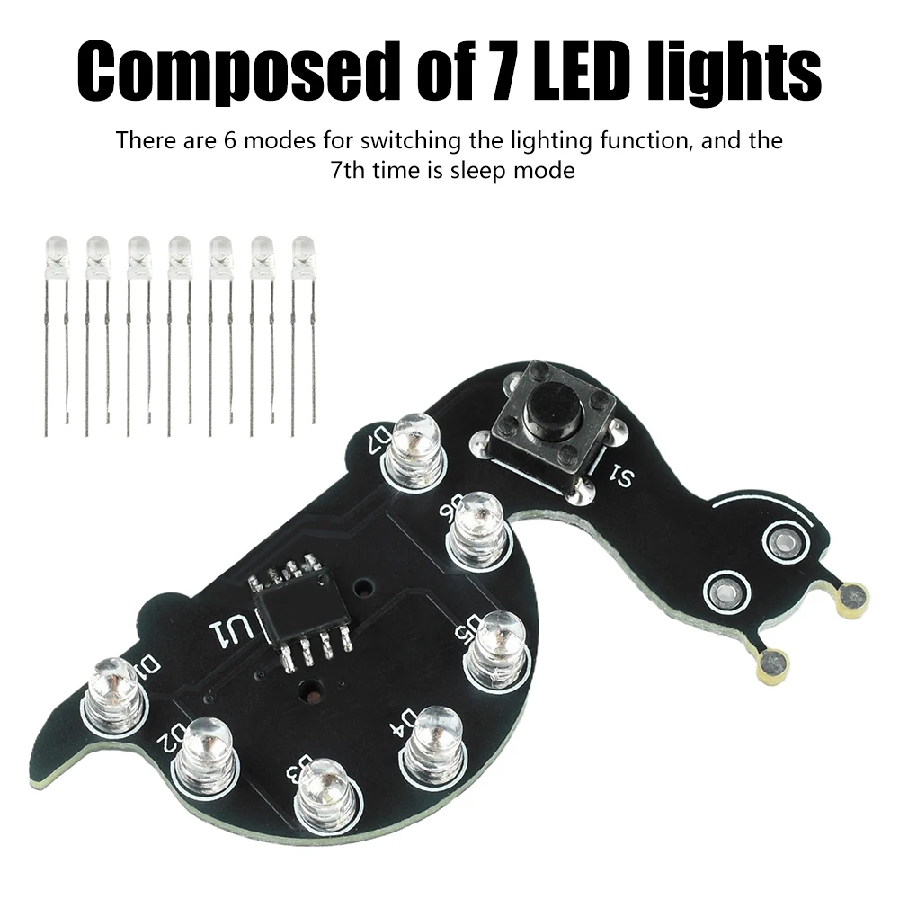 Schneckenförmiges LED-Lichtflu – Diy Electronics Projects For Beginners Bewertung und Preis