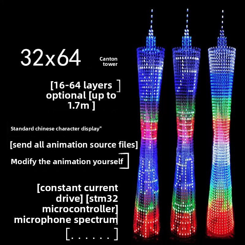 64-Schichten Canton Tower DIY  – Diy Electronics Soldering Kit Bewertung und Preis
