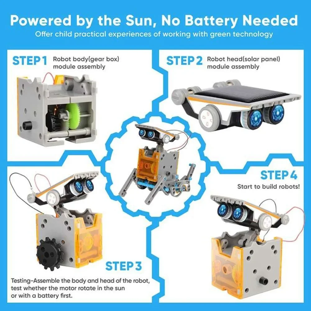 13-in-1 solarbetriebener Robot – Diy Electronics Supplies Bewertung und Preis